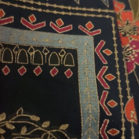 Vintage Tan Jay velour textured jacket volup - Picture 6 of 8